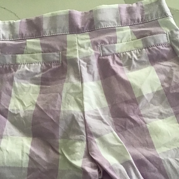 Little Girl Janie and Jack Purple Gingham Pant Set Size 2T - Picture 3 of 8